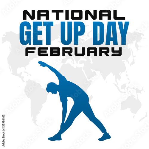 NATIONAL GET UP DAY Vector Illustration for post background