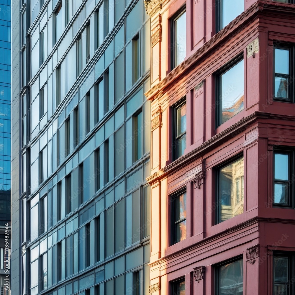Office exterior: past and present Office exterior: past and present