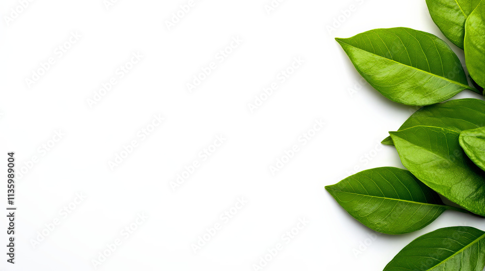 Vibrant Green Leaves Border Vibrant Green Leaves Border