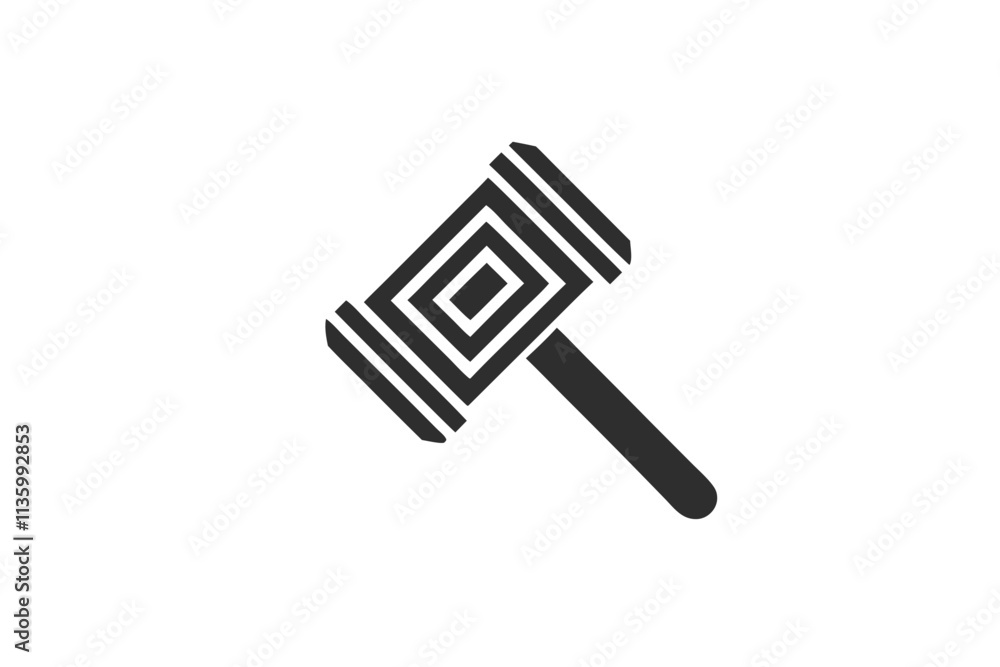 creative gavel icon concept and logo vector illustration creative gavel icon concept and logo vector illustration