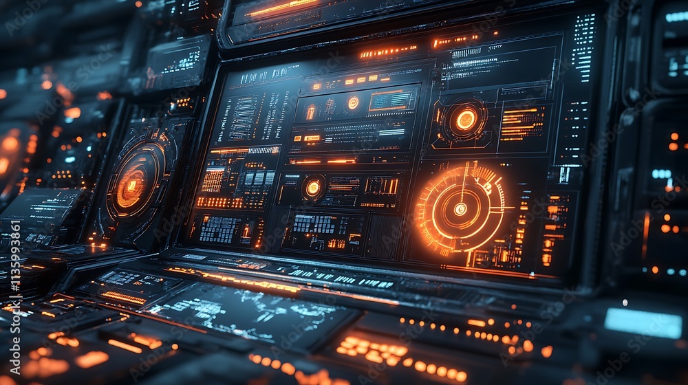 Virtual space control panel futuristic digital interface tech Virtual space control panel futuristic digital interface tech