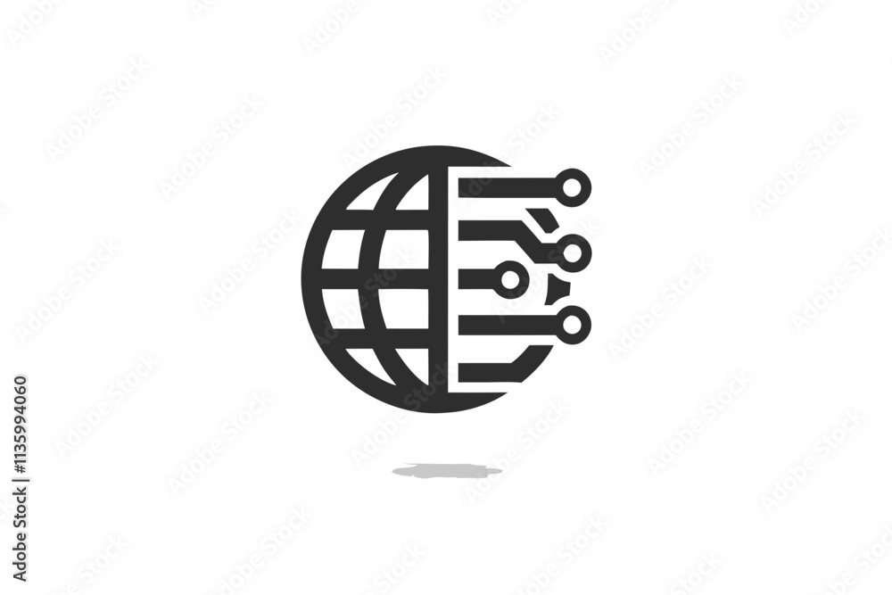 creative digital transformation icon and logo vector illustration creative digital transformation icon and logo vector illustration