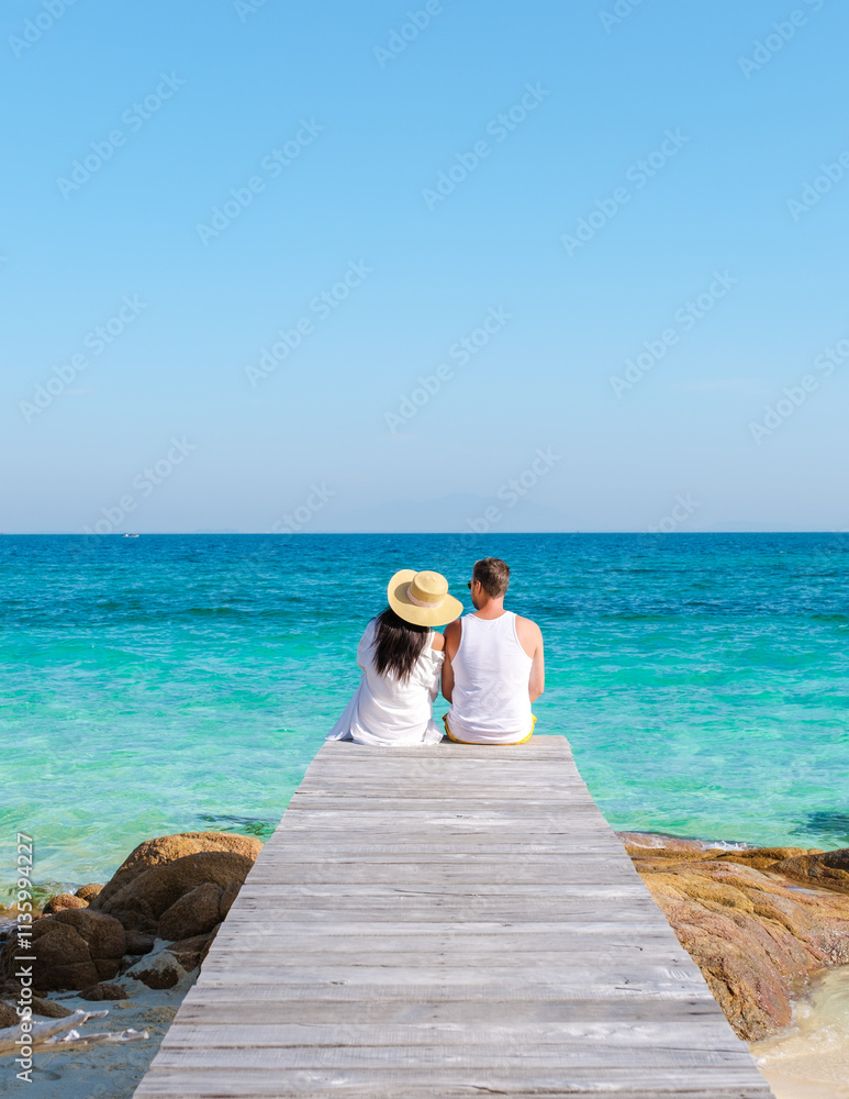 Serenity Awaits at Koh Munnork Island in Rayong Thailand with Lovers by the Sea Serenity Awaits at Koh Munnork Island in Rayong Thailand with Lovers by the Sea