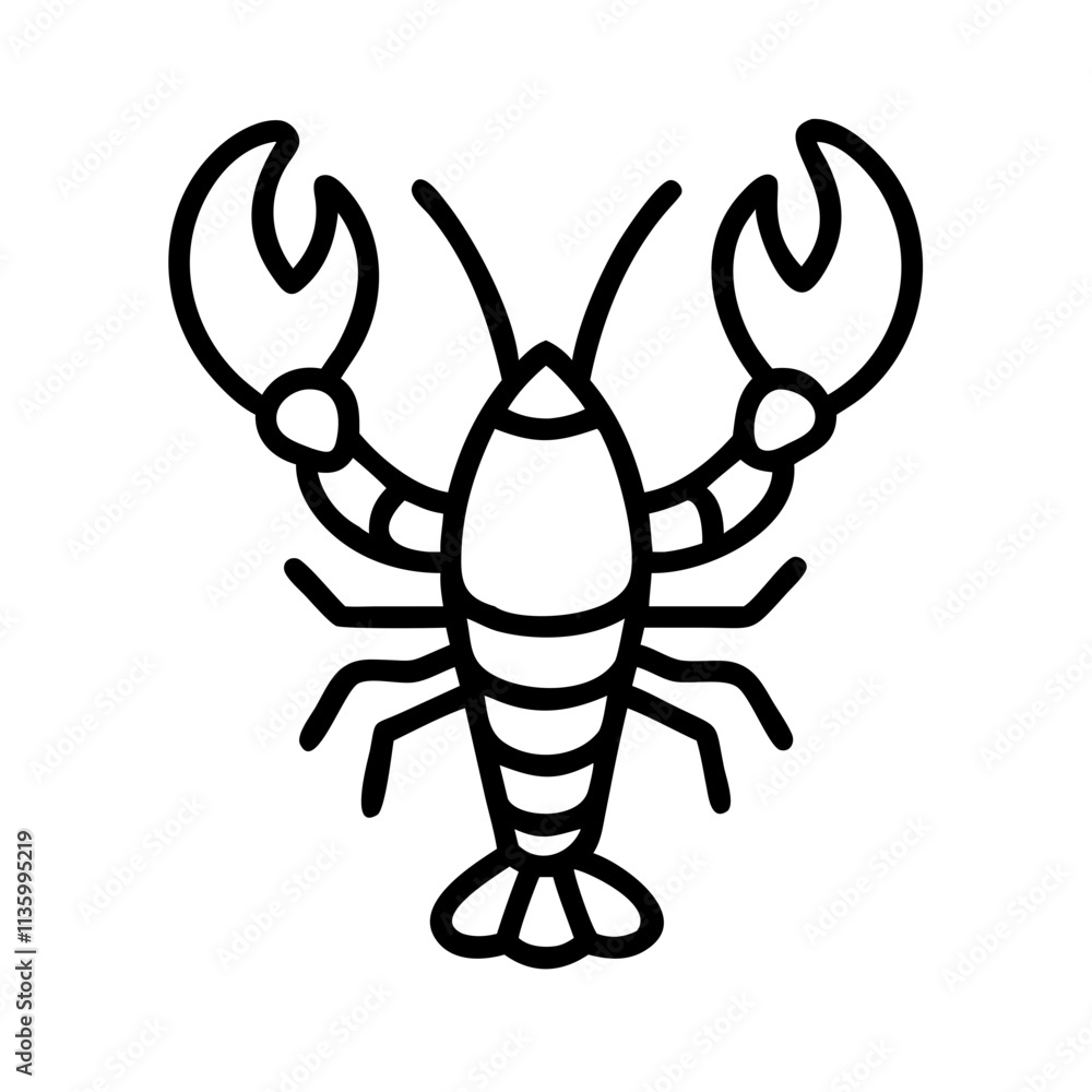 lobster for atlantic provinces icon, canada day line art, canada icon - simple black line art icon of lobster for atlantic provinces, symbolizing canada day celebrations. canadian vector art. lobster for atlantic provinces icon, canada day line art, canada icon - simple black line art icon of lobster for atlantic provinces, symbolizing canada day celebrations. canadian vector art.