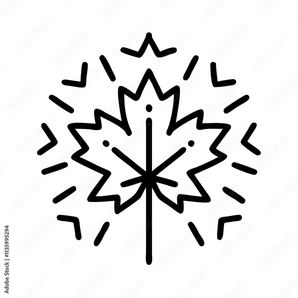 maple leaf fireworks icon, canada day line art, canada icon - simple black line art icon of maple leaf fireworks, symbolizing canada day celebrations. canadian vector art. maple leaf fireworks icon, canada day line art, canada icon - simple black line art icon of maple leaf fireworks, symbolizing canada day celebrations. canadian vector art.