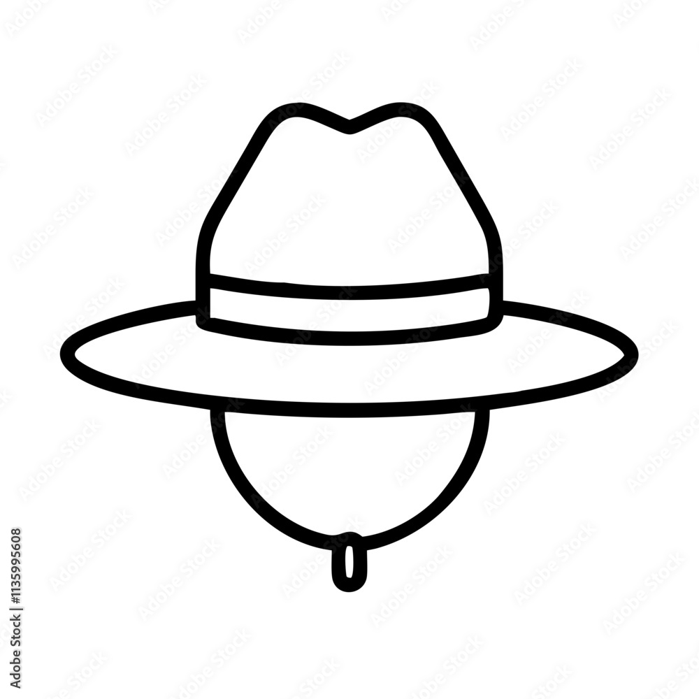 mountie hat icon, canada day line art, canada icon - simple black line art icon of mountie hat, symbolizing canada day celebrations. canadian vector art. mountie hat icon, canada day line art, canada icon - simple black line art icon of mountie hat, symbolizing canada day celebrations. canadian vector art.