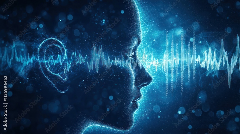 © Soklin - A graphic of a silhouette head with an ear and sound waves emanating, symbolizing the concept of listening © Soklin - A graphic of a silhouette head with an ear and sound waves emanating, symbolizing the concept of listening