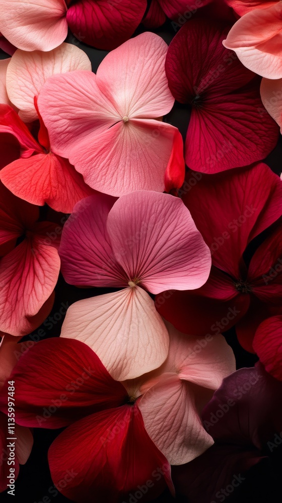 Obraz premium Vibrant layered petals in shades of pink
