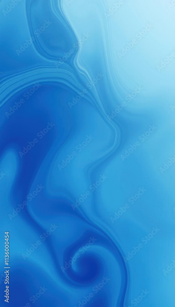 Obraz premium a close up of a blue and white abstract background with a swirl