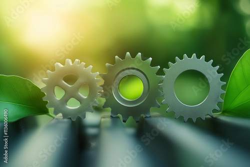 Sustainable environment development goals. green energy and Green business. for bio-economy to limit climate change and global warming. Environmental drive gear technology