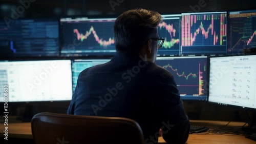 graph trading red candle stick chart