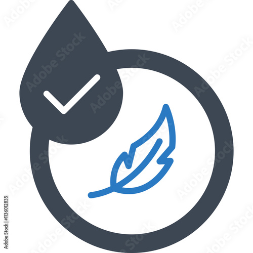 Hypoallergenic vector icon