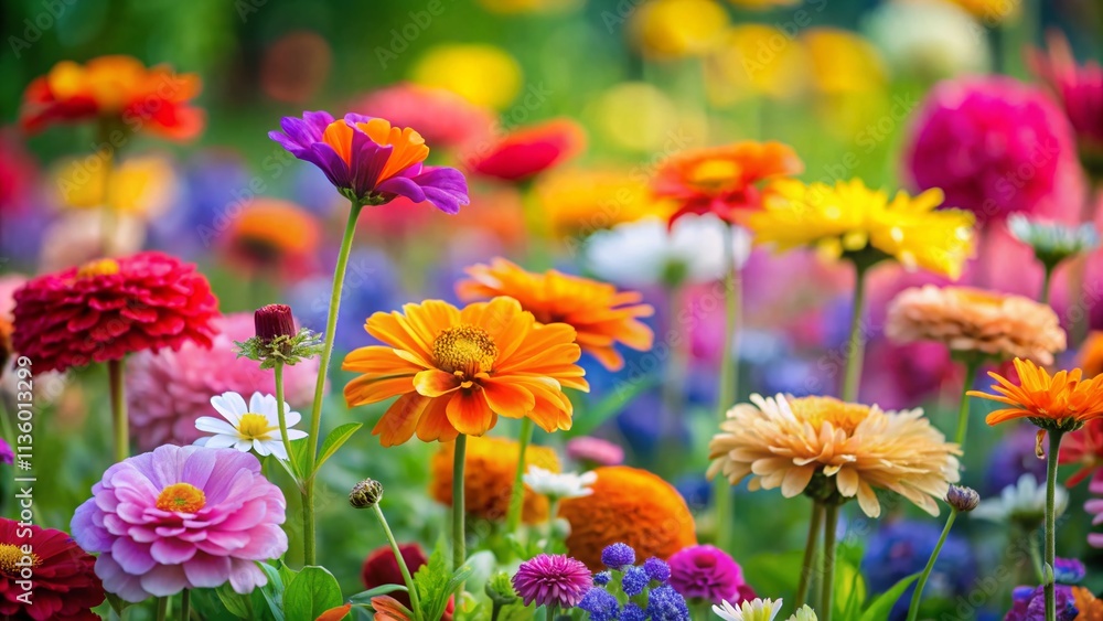 A Vibrant Minimalist Flower Garden Showcasing a Diverse Array of Colorful Blooms in a Serene Natural Setting, Perfect for Nature Lovers and Garden Enthusiasts A Vibrant Minimalist Flower Garden Showcasing a Diverse Array of Colorful Blooms in a Serene Natural Setting, Perfect for Nature Lovers and Garden Enthusiasts