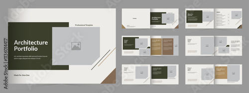 modern architecture or interior portfolio, photographer portfolio layout template, Portfolio design