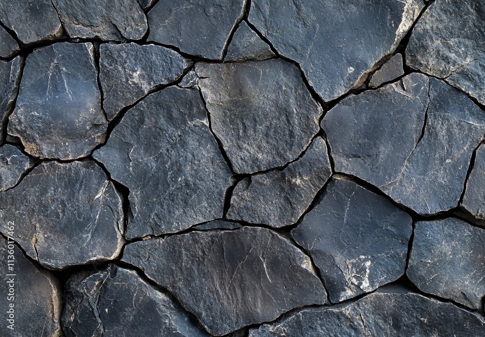 Fototapeta premium Dark Grey Irregular Stone Wall Texture Background