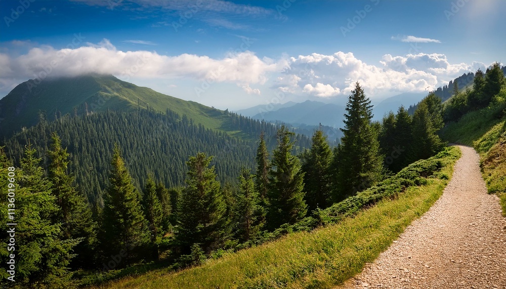 Fototapeta premium landscape in the mountains
