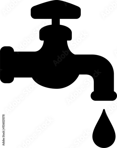 水道の蛇口のアイコン