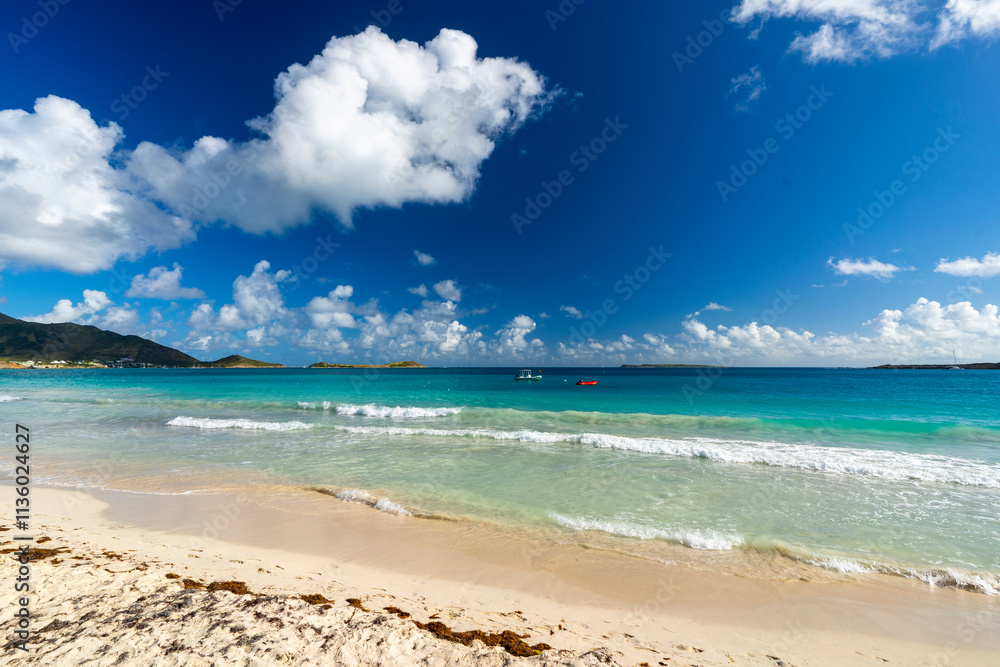 Saint Martin, Orient Beach - January 29 2024 - The Caribbean paradise of Orient Beach Saint Martin, Orient Beach - January 29 2024 - The Caribbean paradise of Orient Beach