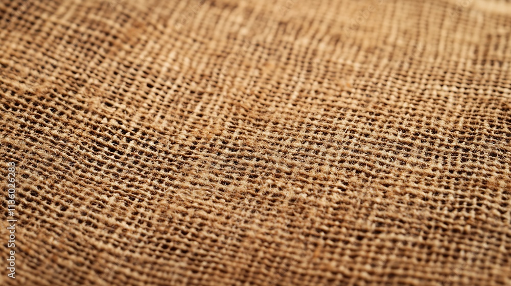 Closeup of natural burlap fabric with detailed texture for backgrounds and crafts : Generative AI Closeup of natural burlap fabric with detailed texture for backgrounds and crafts : Generative AI