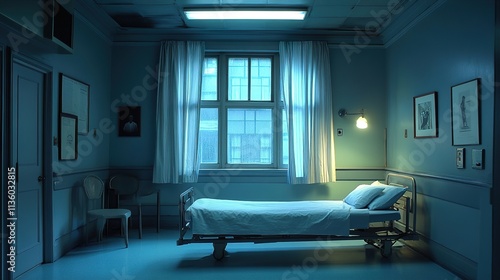 Empty Hospital Room: A Serene and Tranquil Scene