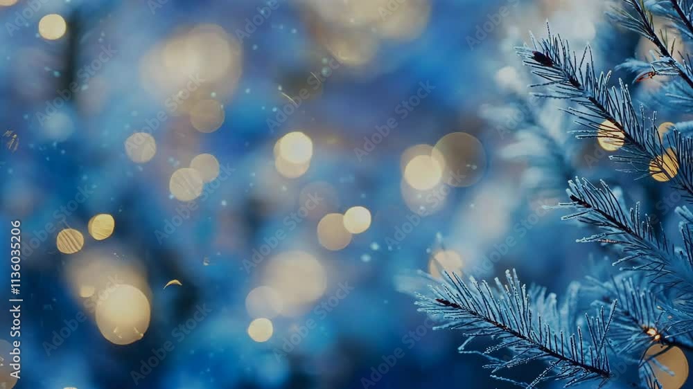 A mesmerizing blend of captivating blue hues and glowing lights, perfectly suited for winterthemed projects A mesmerizing blend of captivating blue hues and glowing lights, perfectly suited for winterthemed projects