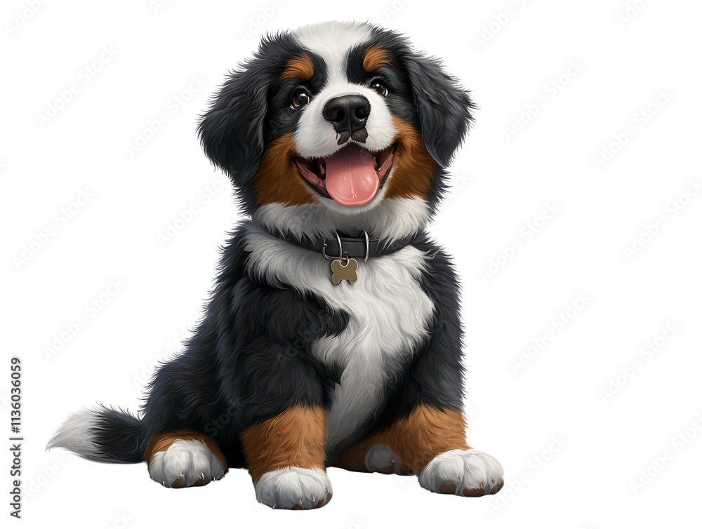 Playful bernese mountain dog puppy home garden pet photography cheerful setting close-up joy Playful bernese mountain dog puppy home garden pet photography cheerful setting close-up joy