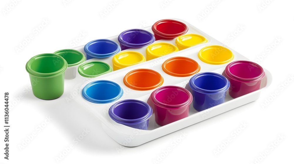 Creative painting activity for kids home educational material indoor top view art development Creative painting activity for kids home educational material indoor top view art development