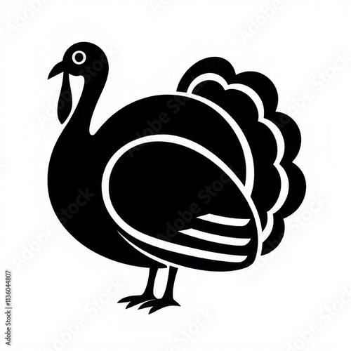 turkey icon on white background
 photo