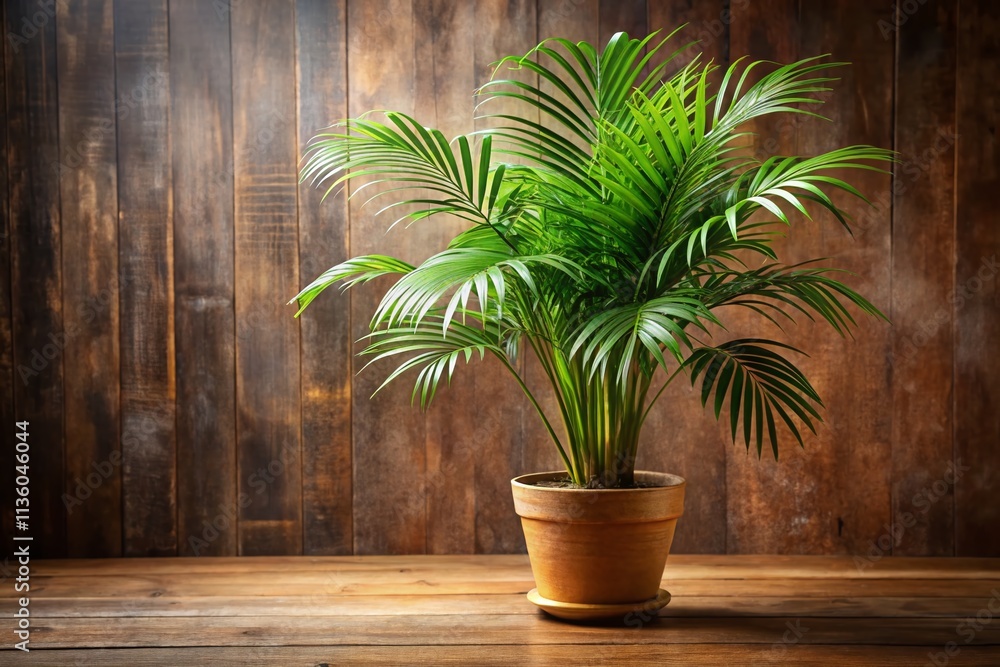 Areca Palm Rustic Home Decor: Stunning Potted Plant Photography, Rule of Thirds Composition Areca Palm Rustic Home Decor: Stunning Potted Plant Photography, Rule of Thirds Composition