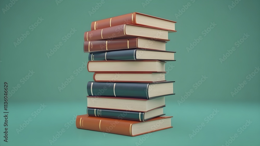 Stacked books display home office digital photo minimalist environment close-up view knowledge concept Stacked books display home office digital photo minimalist environment close-up view knowledge concept