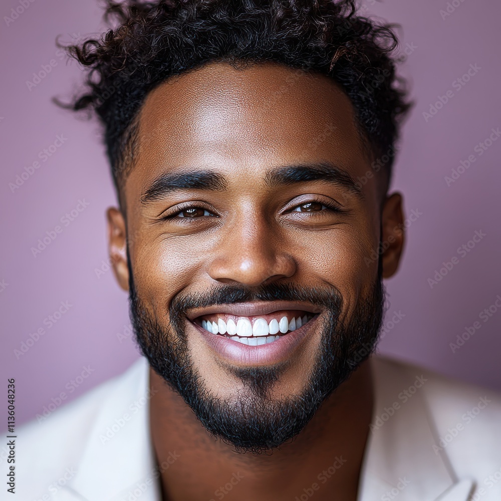 Confident businessman with a suit and a smile in a studio background, He looking at the camera Confident businessman with a suit and a smile in a studio background, He looking at the camera