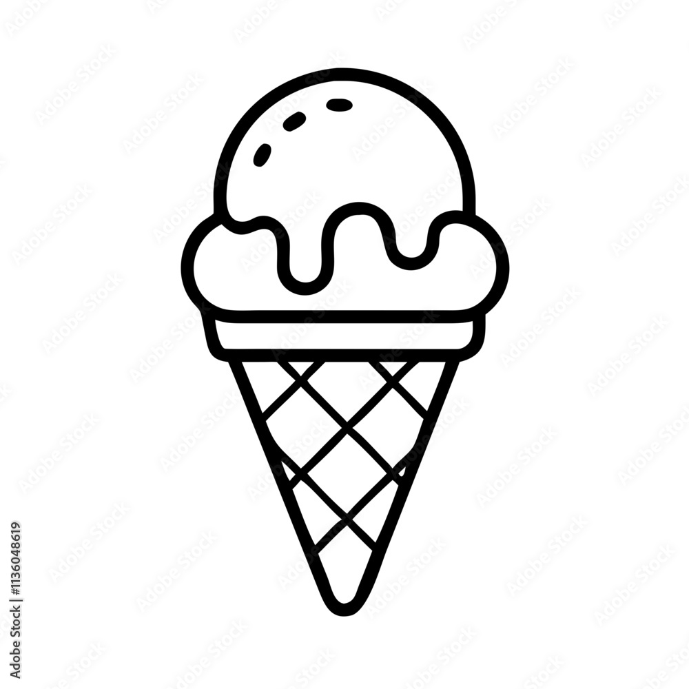 chocolate dipped cone icon, ice cream day line art, ice cream icon - simple black line art icon of chocolate dipped cone, symbolizing ice cream day celebrations. ice cream vector art. chocolate dipped cone icon, ice cream day line art, ice cream icon - simple black line art icon of chocolate dipped cone, symbolizing ice cream day celebrations. ice cream vector art.