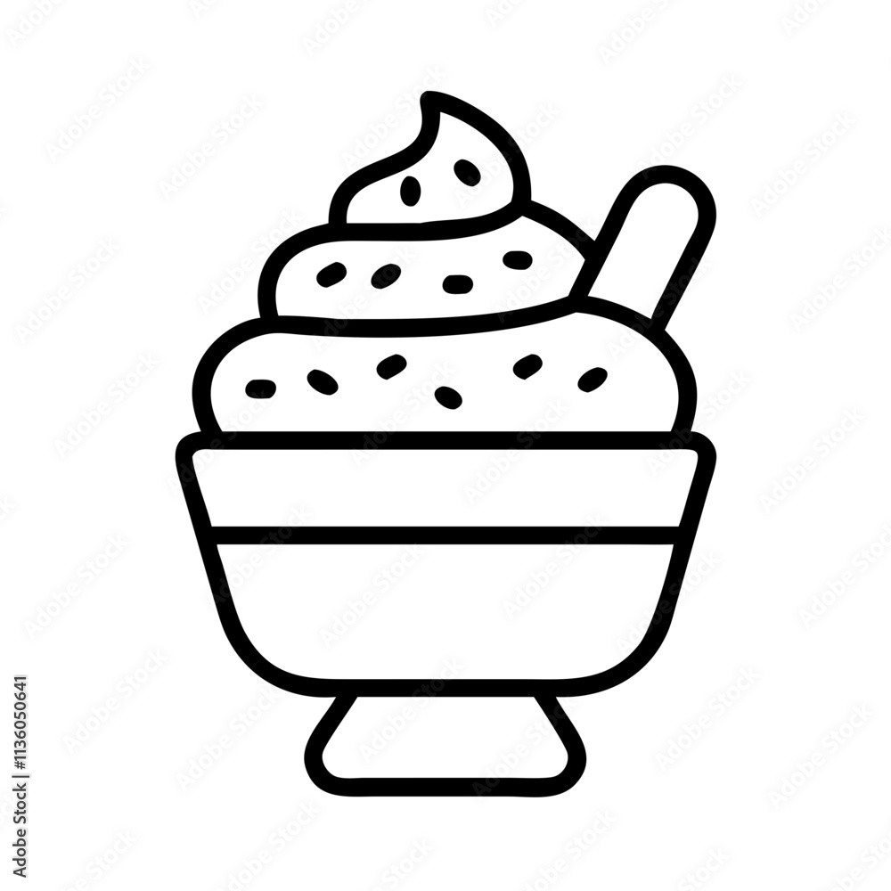 tiramisu ice cream icon, ice cream day line art, ice cream icon - simple black line art icon of tiramisu ice cream, symbolizing ice cream day celebrations. ice cream vector art. tiramisu ice cream icon, ice cream day line art, ice cream icon - simple black line art icon of tiramisu ice cream, symbolizing ice cream day celebrations. ice cream vector art.