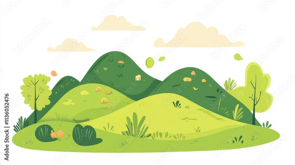 Obraz premium landscape with grass
