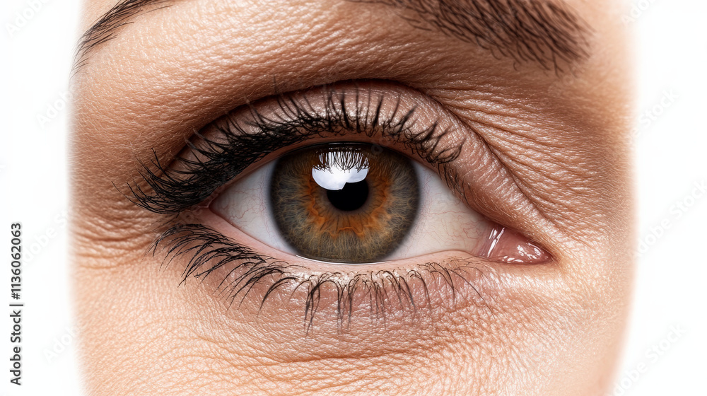 Obraz premium Captivating Hazel Eye Close-Up 