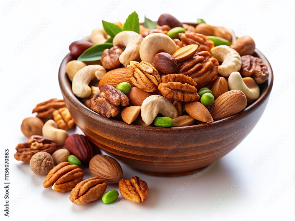 High-Protein Mixed Nuts - Almonds, Cashews, Walnuts - Energy Snack High-Protein Mixed Nuts - Almonds, Cashews, Walnuts - Energy Snack