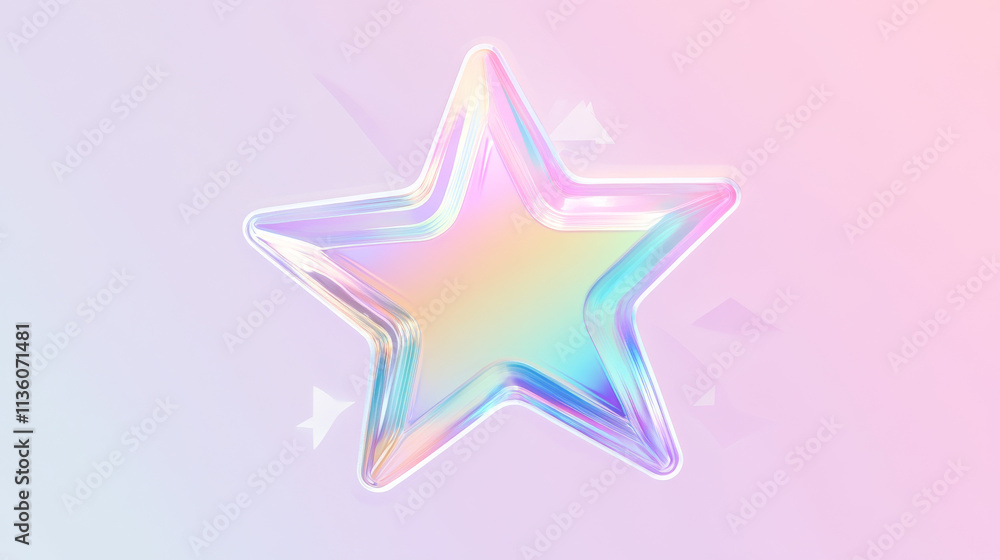 Holographic iridescent texture sticker or label, pearlescent rainbow or unicorn blur badge with soft pastel colors, vector stamp with gradient or ombre neon effect, round star shape, price or sale tag Holographic iridescent texture sticker or label, pearlescent rainbow or unicorn blur badge with soft pastel colors, vector stamp with gradient or ombre neon effect, round star shape, price or sale tag