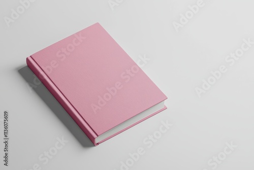 Wallpaper Mural Clean minimalistic pink book mock up on a white background for creative presentations Torontodigital.ca