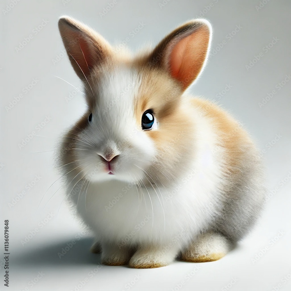 Rabbit isolated white background Rabbit isolated white background