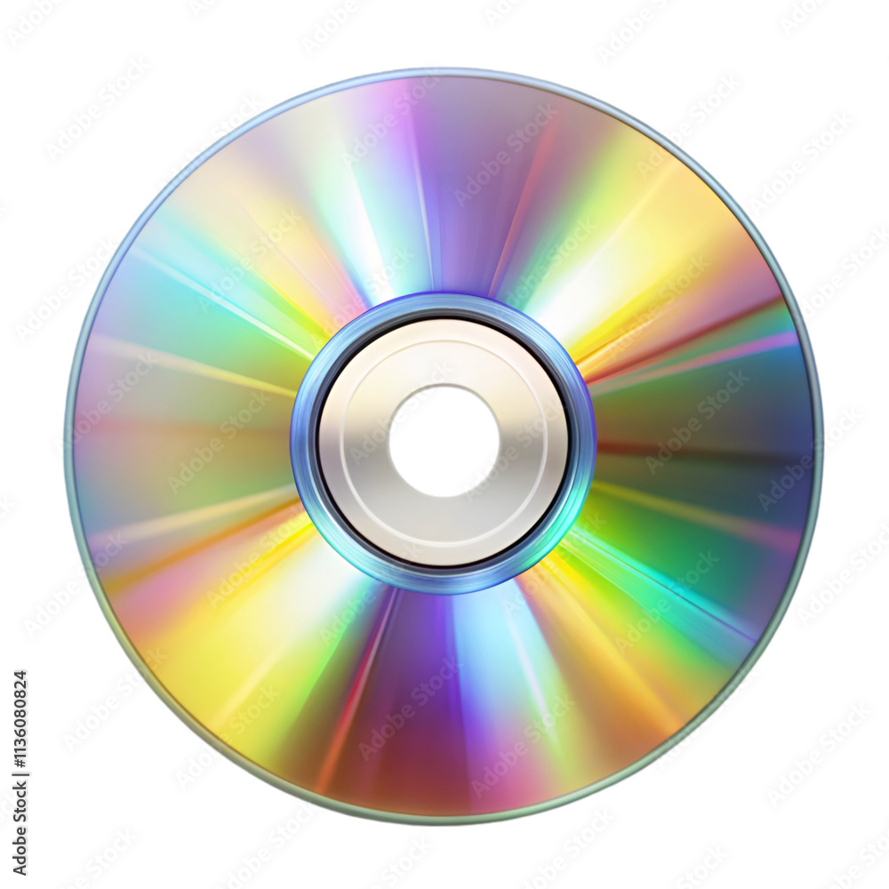 CD glare isolated on transparent background CD glare isolated on transparent background
