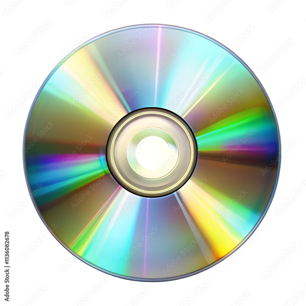 CD glare isolated on transparent background CD glare isolated on transparent background