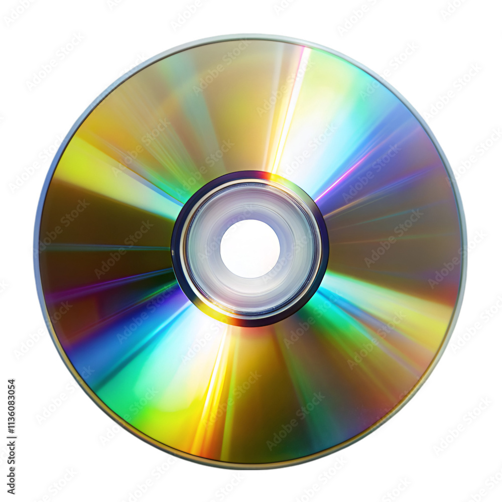 CD glare isolated on transparent background CD glare isolated on transparent background