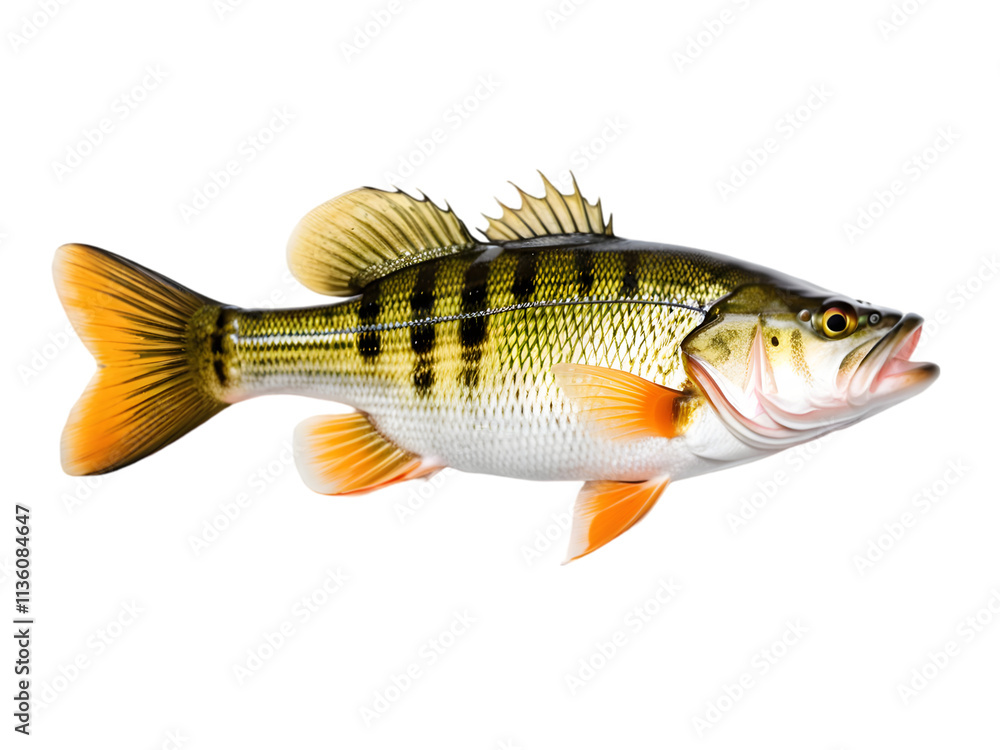 Perch Fish on white background 5 Perch Fish on white background 5