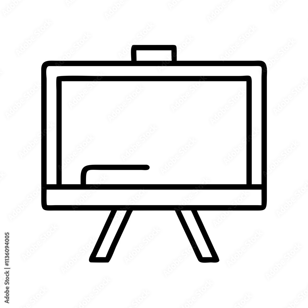 chalkboard icon, back to school line art, education icon - simple black line art icon of chalkboard, symbolizing back to school celebrations. education vector art. chalkboard icon, back to school line art, education icon - simple black line art icon of chalkboard, symbolizing back to school celebrations. education vector art.