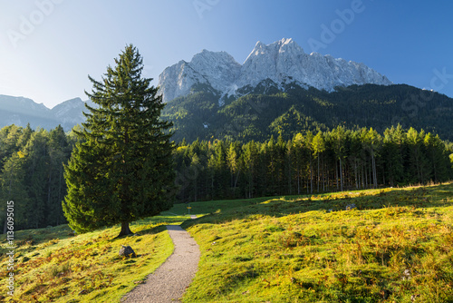 Waxenstein, Wettersteingebirge, Obergrainau, Grainau, Werdenfelser Land, Bayern, Deutschland photo