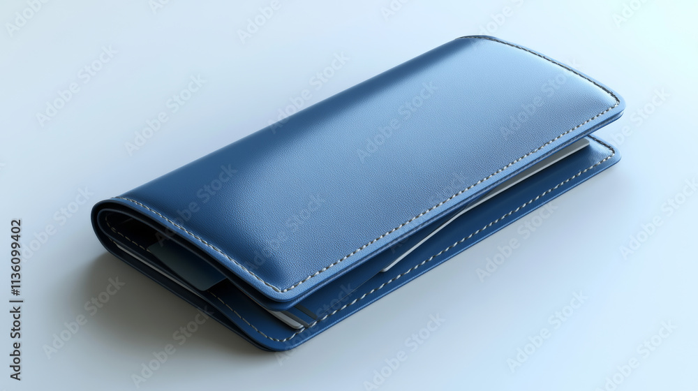 3d icon of blue wallet with pockets for money cash and bank cards isolated on transparent background. Open and closed purse in front and angle view, vector illustration. 3D Illustration 3d icon of blue wallet with pockets for money cash and bank cards isolated on transparent background. Open and closed purse in front and angle view, vector illustration. 3D Illustration