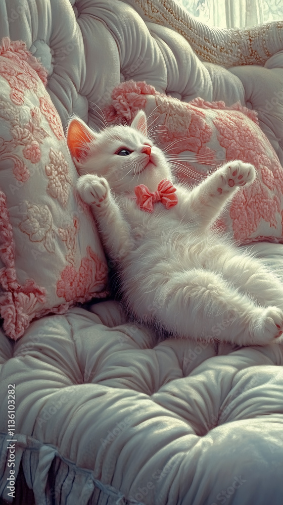 cat on the bed cat on the bed