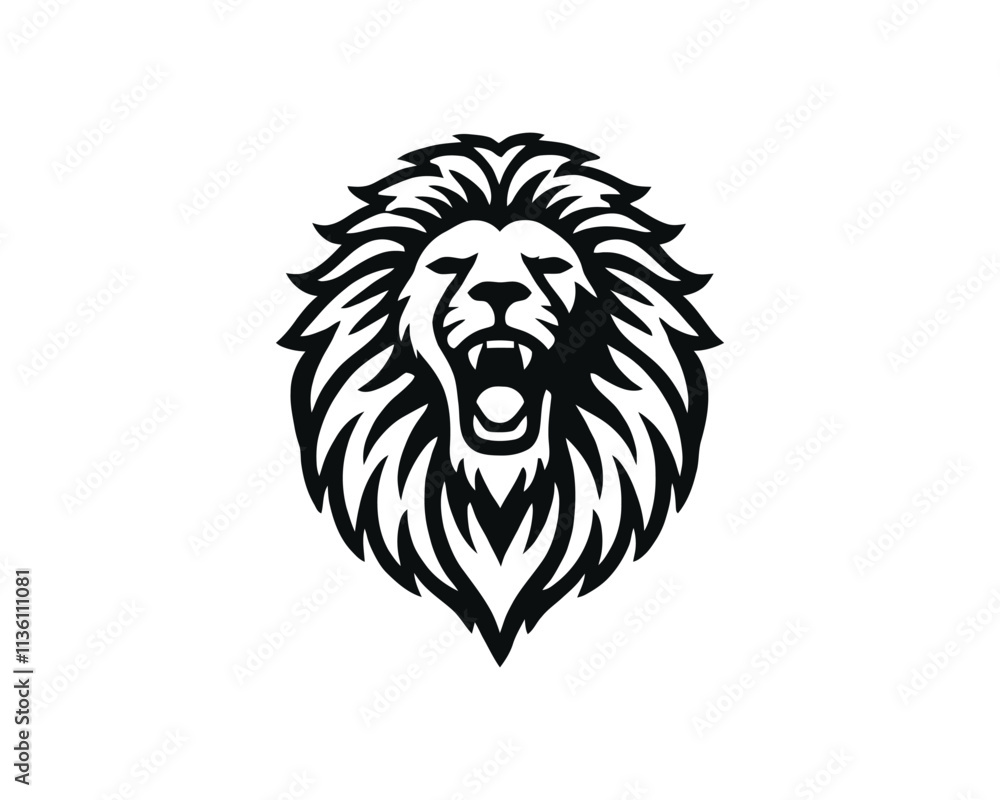 Lion Roar Mascot logo vector template Lion Roar Mascot logo vector template