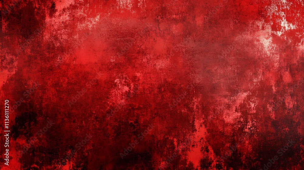 Vibrant Red Grunge Textured Wall Background for Creative Design and Art Projects : Generative AI Vibrant Red Grunge Textured Wall Background for Creative Design and Art Projects : Generative AI