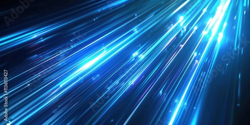 close up blue light beam shine glow illustration warp drive futuristic flash fast speed space black backgrounds